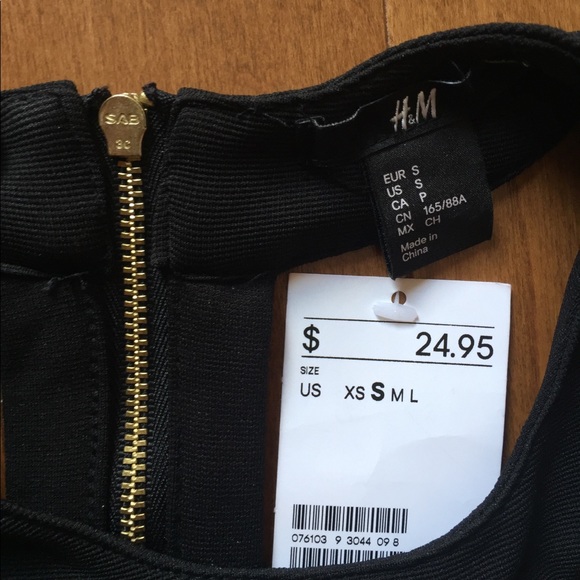 H&M Black Strappy Crop Top - Picture 4 of 6